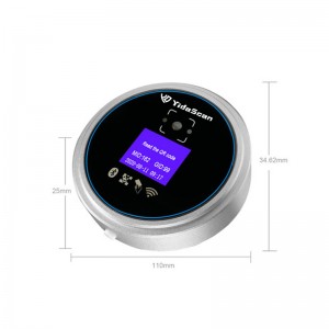 Schermata di controllo accessi con codice QR AC800