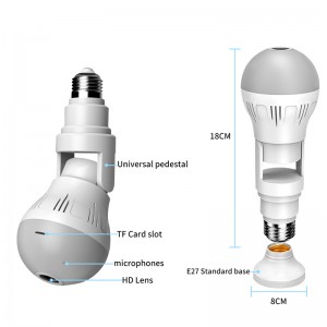 AV300 Panoramic Bulb-kamera inomhus 3 miljoner pixlar